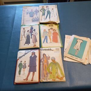 Vintage Patterns Adult sizes Cottagecore Grandmacore Sewing Patterns Kitsch